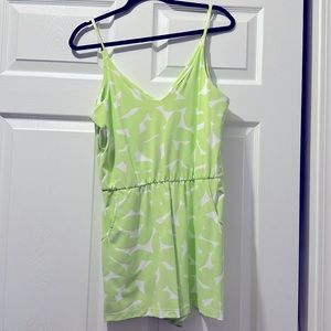 MAHI GOLD Rose flower burst romper in Citron